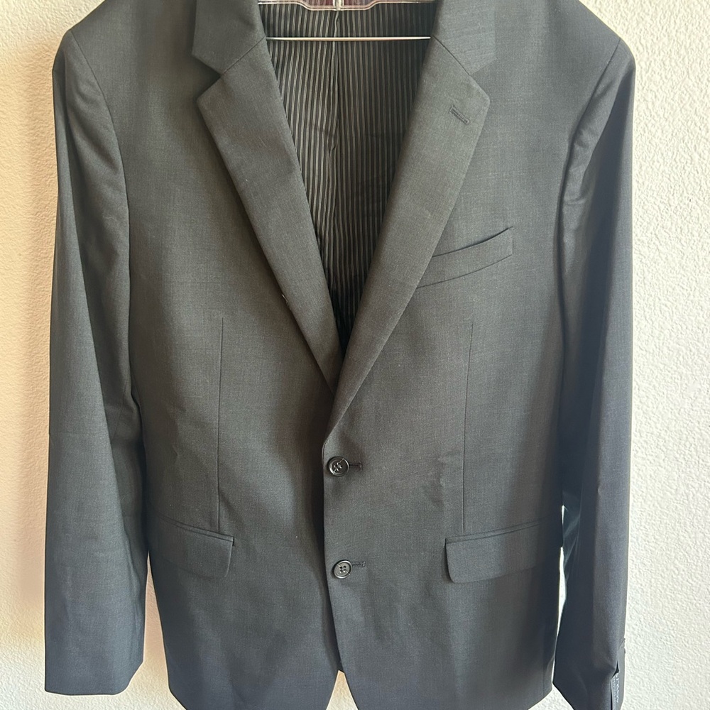 NEW Banana Republic Marzotto super 120 Men 40R Suit Jacket Grey